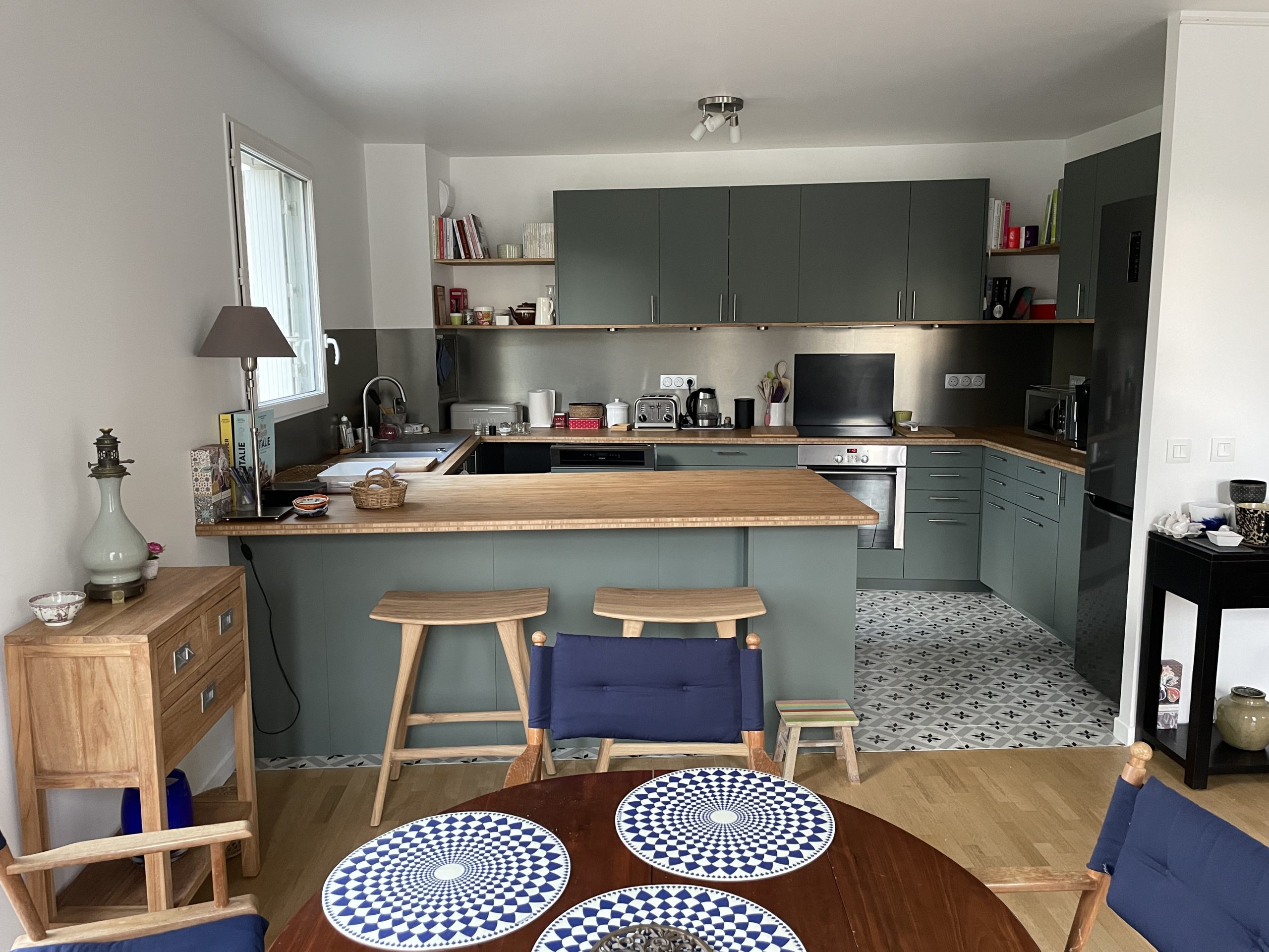 Réalisation appartement st-cloud coin cuisine